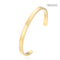 Brazalete de acero inoxidable personalizado Mobius anillo de oro pulsera regalo del día de la madre