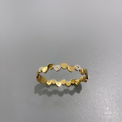 Sistema de acero inoxidable costoso Diamond Bracelet del corazón del brazalete de la joyería 18K Rosegold