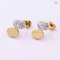 Conjunto de joyas de acero inoxidable para mujer, collar de joyería con diamantes de imitación en forma de gota alta