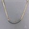 Collar de cadena de oro de acero inoxidable para fiesta Collar de cadena de hueso de serpiente de ópalos azules