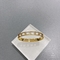 El oro de señora Stainless Steel Bangle ahuecó el caleidoscopio embutido con Diamond Bracelet