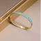 Las marcas de lujo esmaltaron el brazalete de acero inoxidable del amor de la hebilla del oro azul de la pulsera 24k
