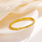 pulseras clásicas plateadas oro del oro de la pulsera de tenis del brazalete de la circona cúbica 14K para las mujeres