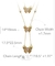 el oro 18K plateó los collares pendientes de acero inoxidables de los accesorios de la mariposa del Zircon del rosa de la cadena del doble de la joyería