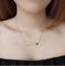 Los collares de la moda del acero inoxidable del ODM del OEM texturizaron el collar pendiente de la placa de identificación